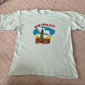 New York City empire state building single stitch